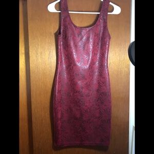 Fashion Nova Snakeskin Dress